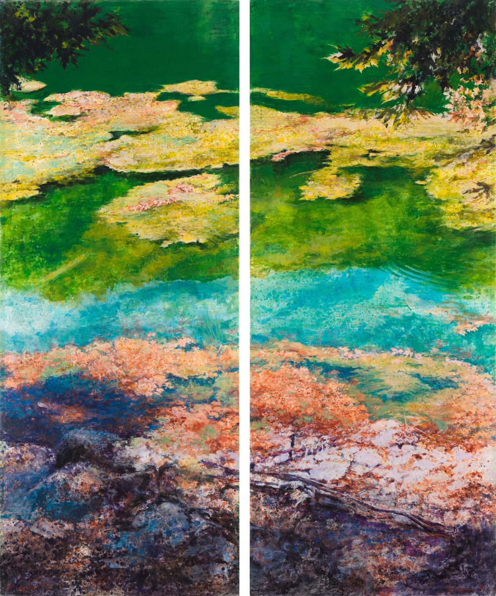 Lake, (diptych)