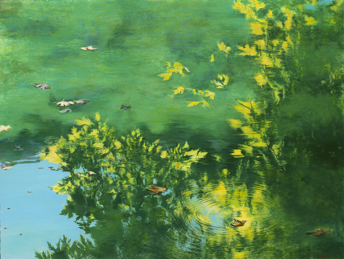 Reflection in green mood